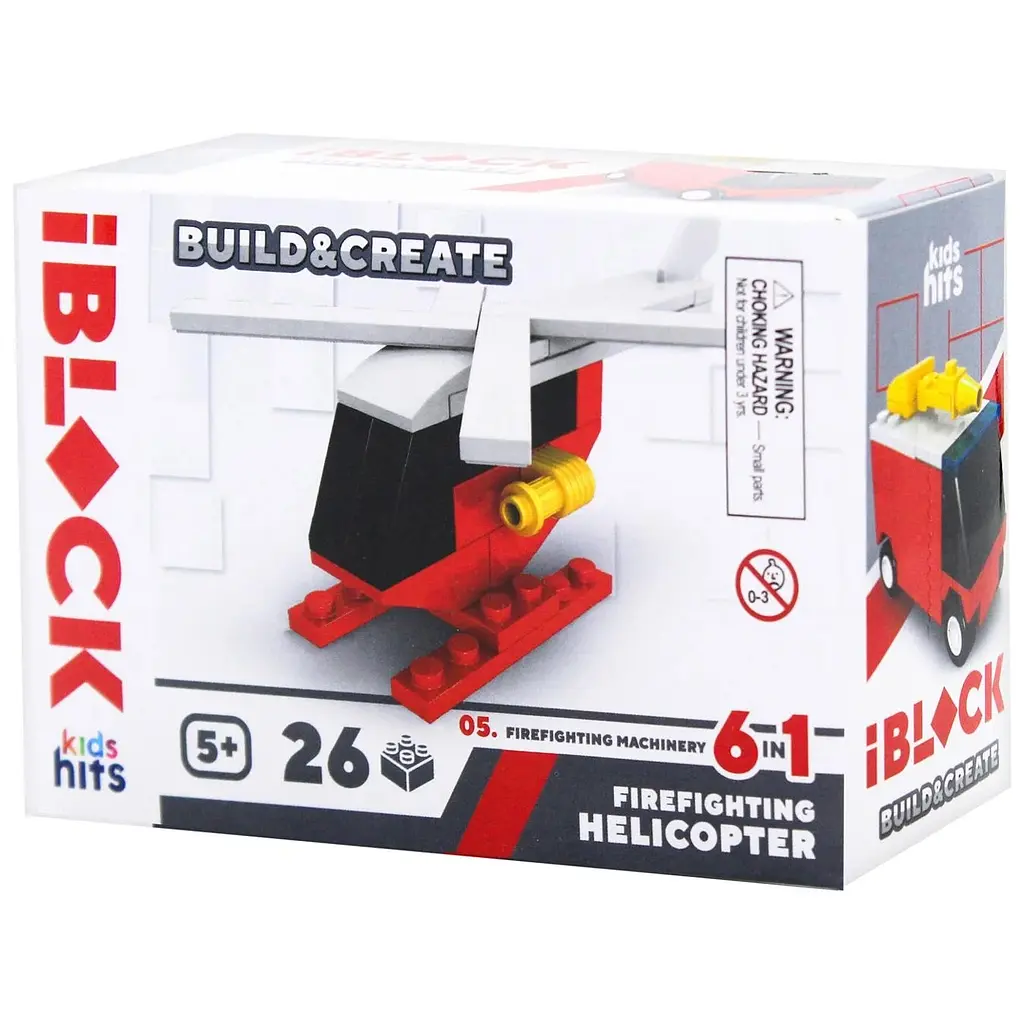 Конструктор "Пожежна" KH51/004 Kids hits IBLOCK JUNIOR 29-32 деталей в коробці (4897126753516) Вид 5