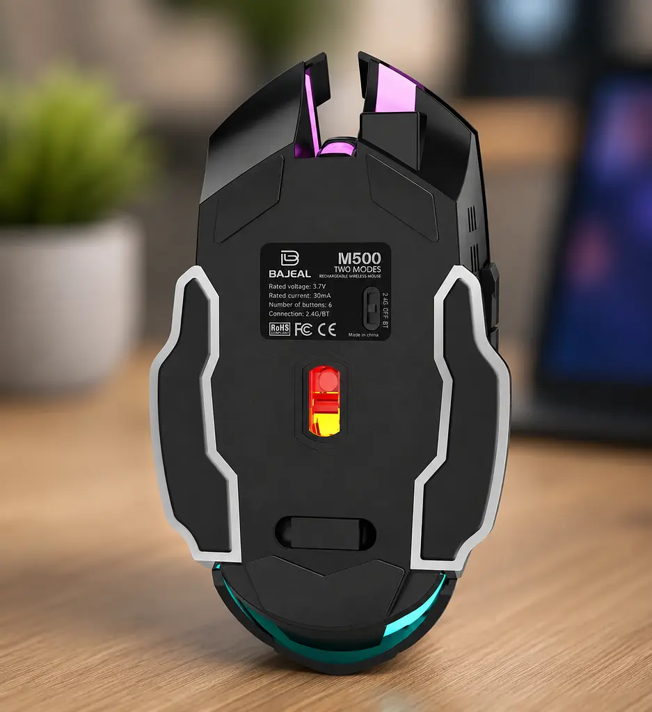 Мишка GAMING T2 wireless / Бездротова ігрова миша RGB Bluetooth / Мишка з безшумними кнопками - фото 5