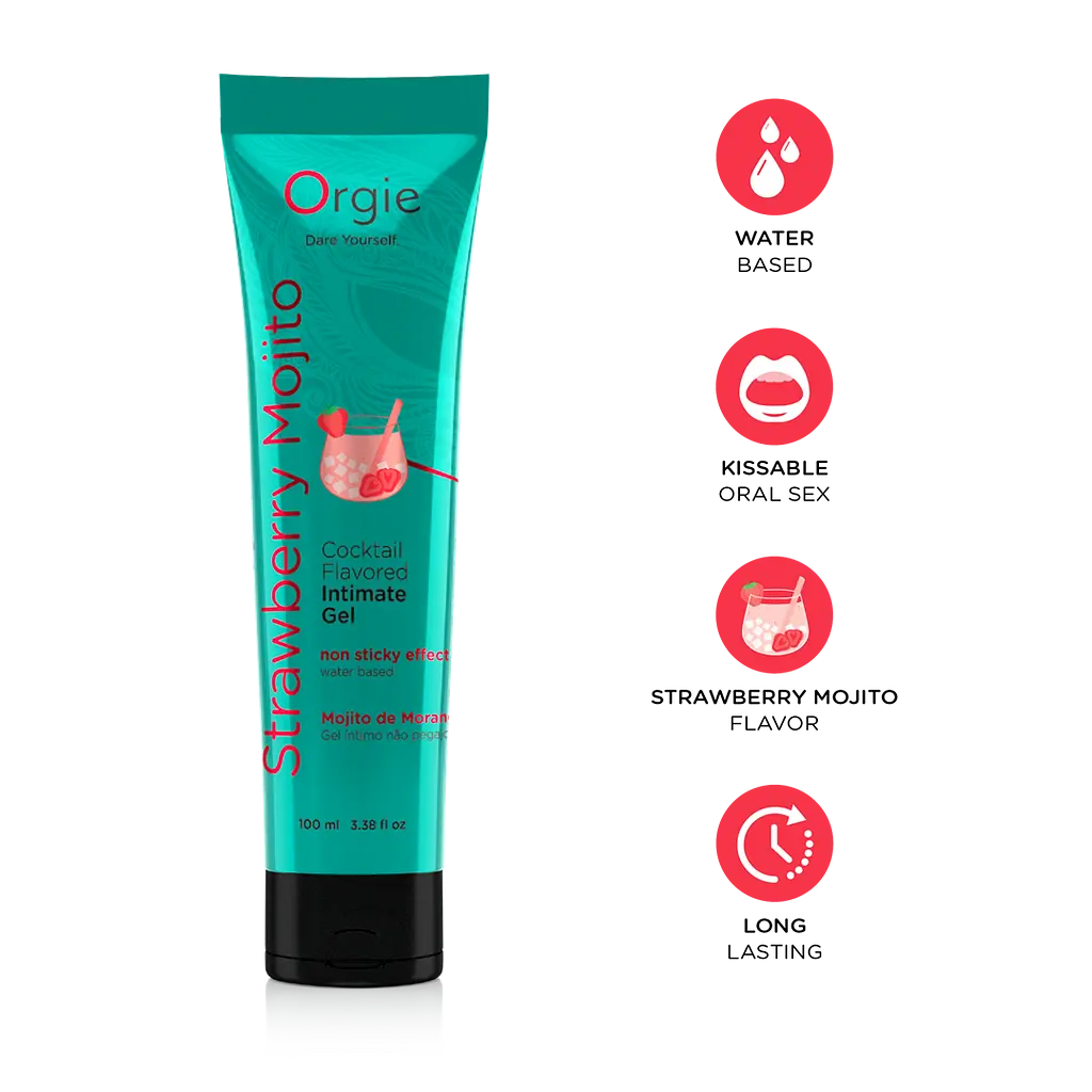 Лубрикант на водній основі Orgie Strawberry Mojito 100 мл - фото 2