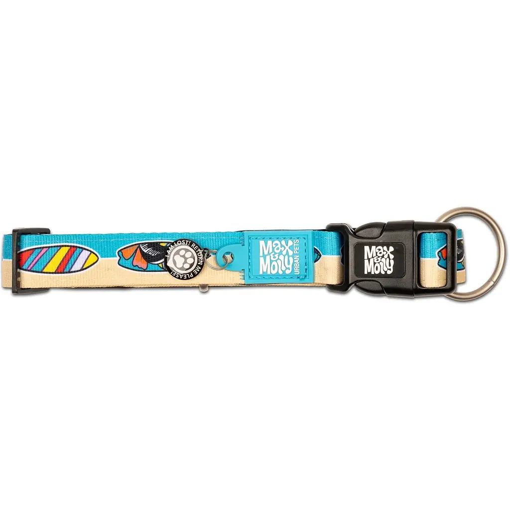 Ошейник для собак Max & Molly Smart ID Collar Aloha S 28-45x2 см - фото 1