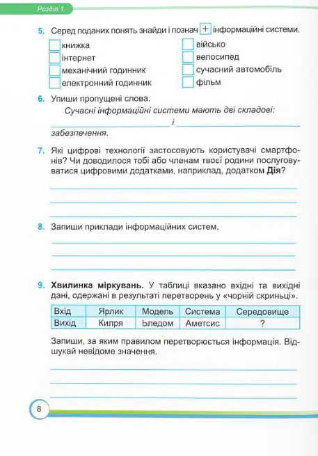 Інформатика. Робочий зошит. 6 клас - Сергій Мартинюк - фото 6