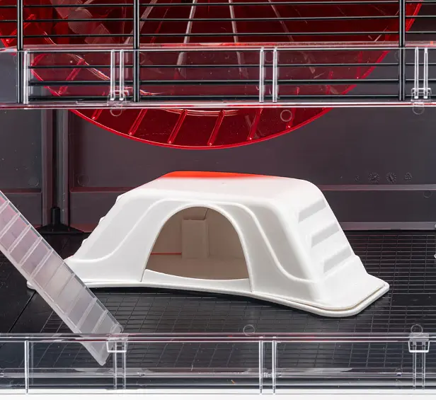 Модульна клітка для хом'яків та мишей Ferplast Multipla Hamster Lagre з аксесуарами чорна 107.5x37.5x42 см 57007417 - фото 9