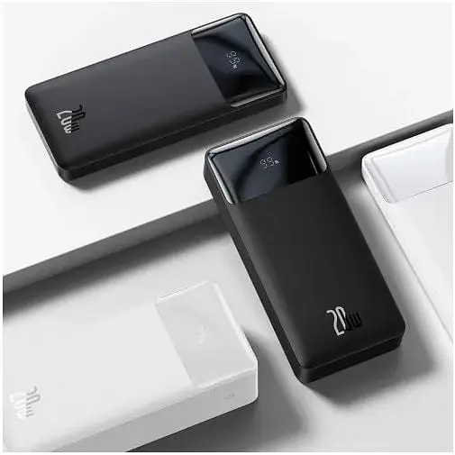 Зовнішній акумулятор Baseus Bipow Digital Display 20000mAh 20w (PPBD050501) чорний - фото 2