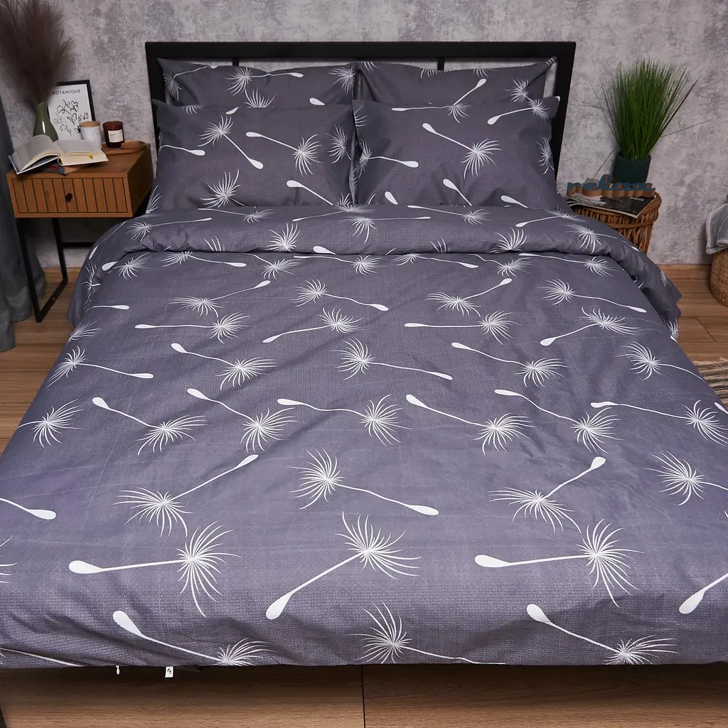 Комплект постельного белья Moon&Star Ми кросатин Premium Whisper Bloom Двуспальный 175х210 наволочки 2х70х70 - фото 5