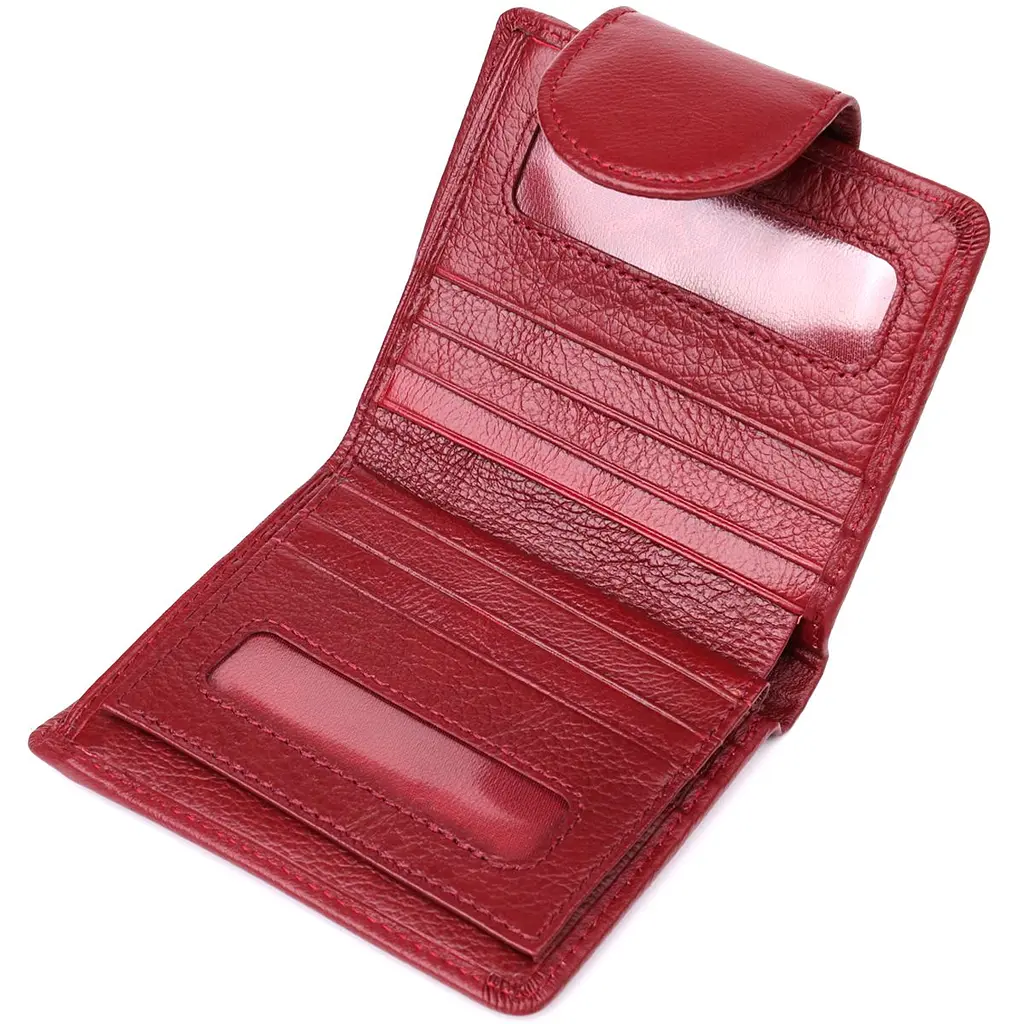 Жіночий гаманець вертикального формату з натуральної шкіри ST Leather 23071 бордовий - фото 10