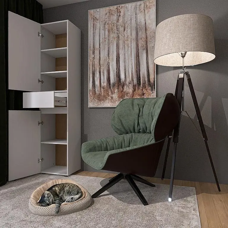 Пенал з висувним ящиком Еверест Лайт ПЛ-1 німфея альба (EVR-4664) - фото 7