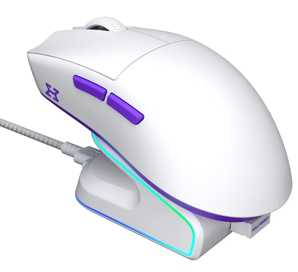 Миша HATOR Hellyberry HM47 Wireless White Violet (HM47_white_violet) - фото 7