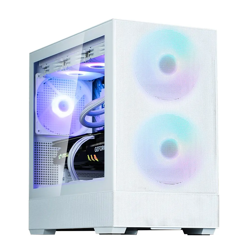 Корпус Zalman P30 AIR без БП 1xUSB3.0 1xUSBType-C 3x140мм ARGB VGA 392мм LCS ready TG Side Panel mATX білий - фото 7