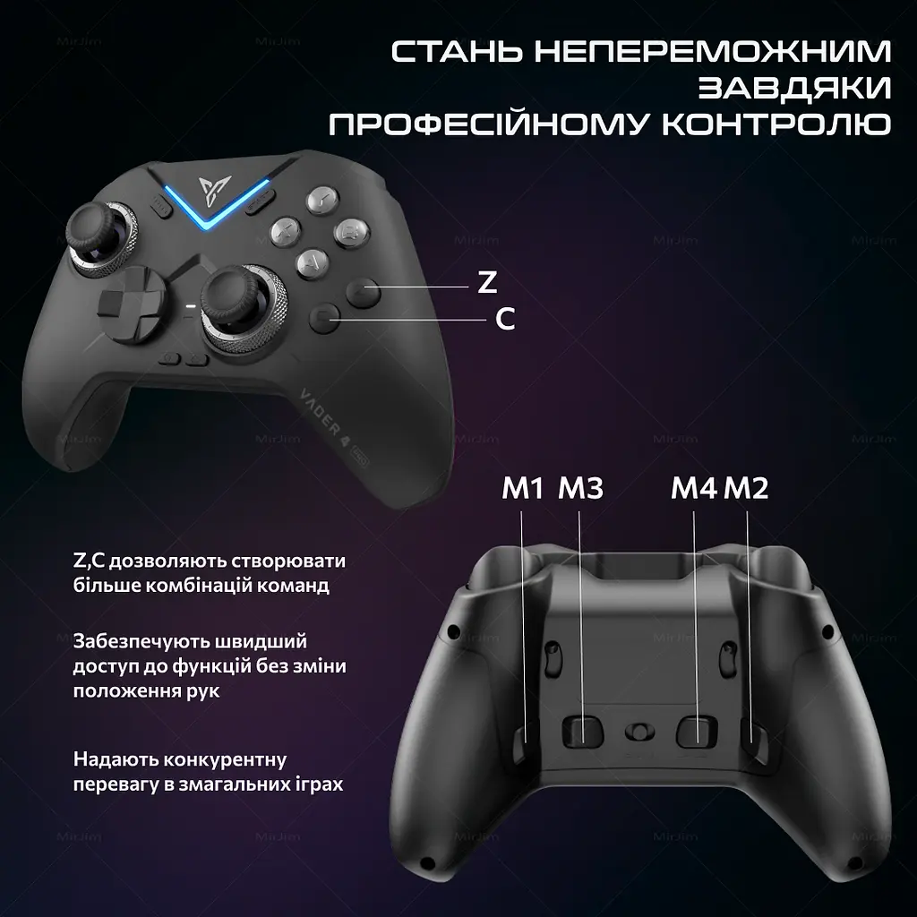 Геймпад Flydigi Vader 4 Pro Gaming Controller Black - фото 5