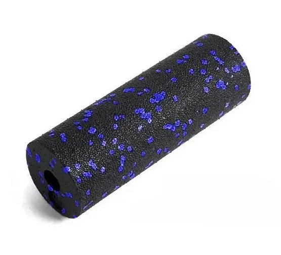 Набір для масажу та йоги PowerPlay PP_4091 EPP (2 м'ячики + валик масажер 15*5,3 см.) Blue + гумка 7,5 кг (PP_4091_Blue) - фото 4