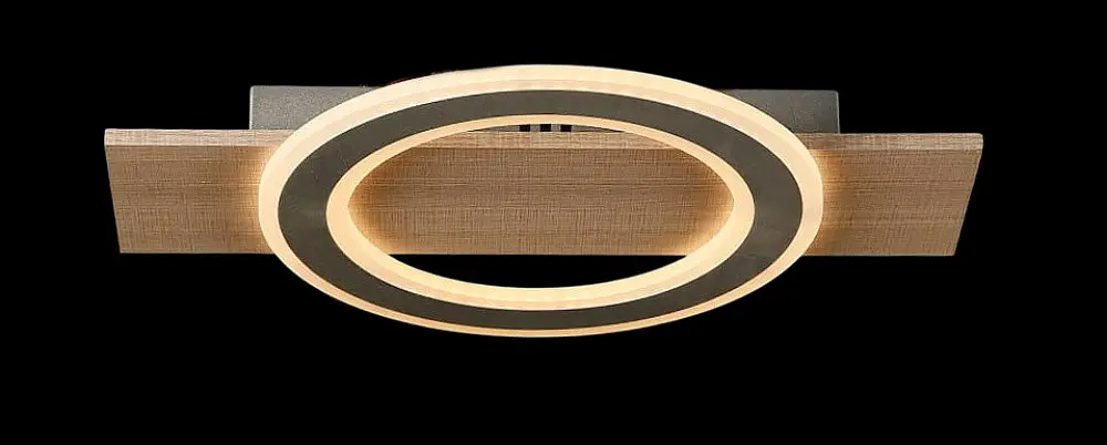 Люстра стельова LED Splendid Ray L2980/1, 80W, білий/коричневий, сучасний стиль, діаметр 44 см - фото 3