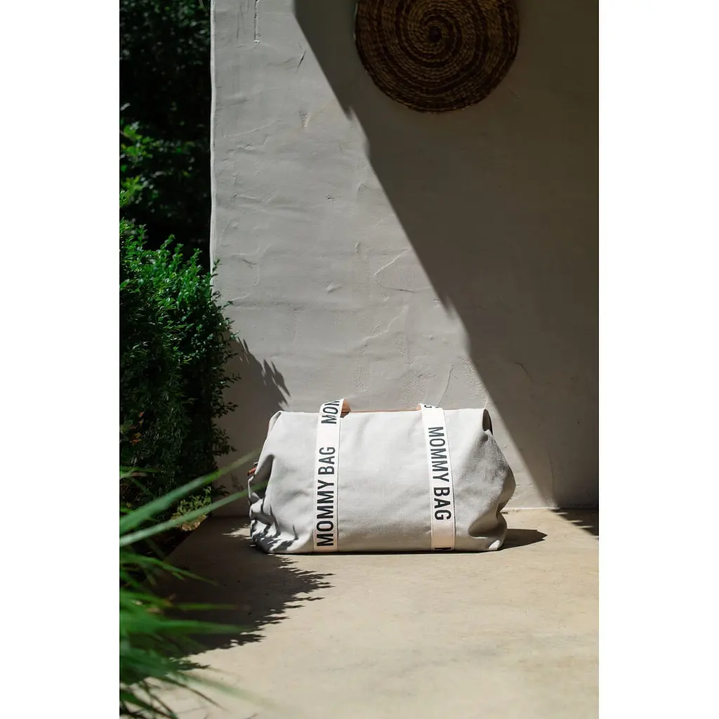 Сумка Childhome Mommy bag Signature - Canvas White, біла (CWMBBSCOW) - фото 14