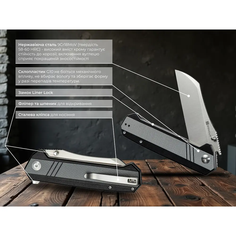 Ніж складаний Sencut Draxor S24035-3 - фото 10