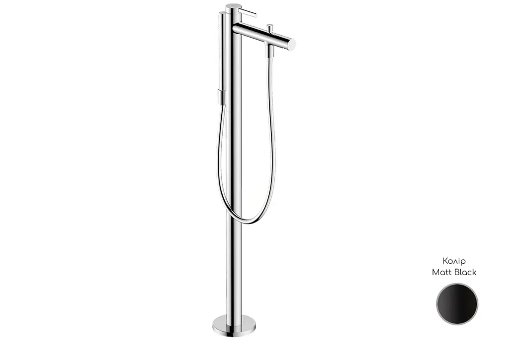Змішувач для ванни Hansgrohe Zesis S підлоговий matt black 74445670