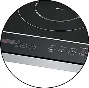 Плита індукційна 2000Вт+1500Вт на дві конфорки Profi Cook PC-DKI 1067 - фото 4