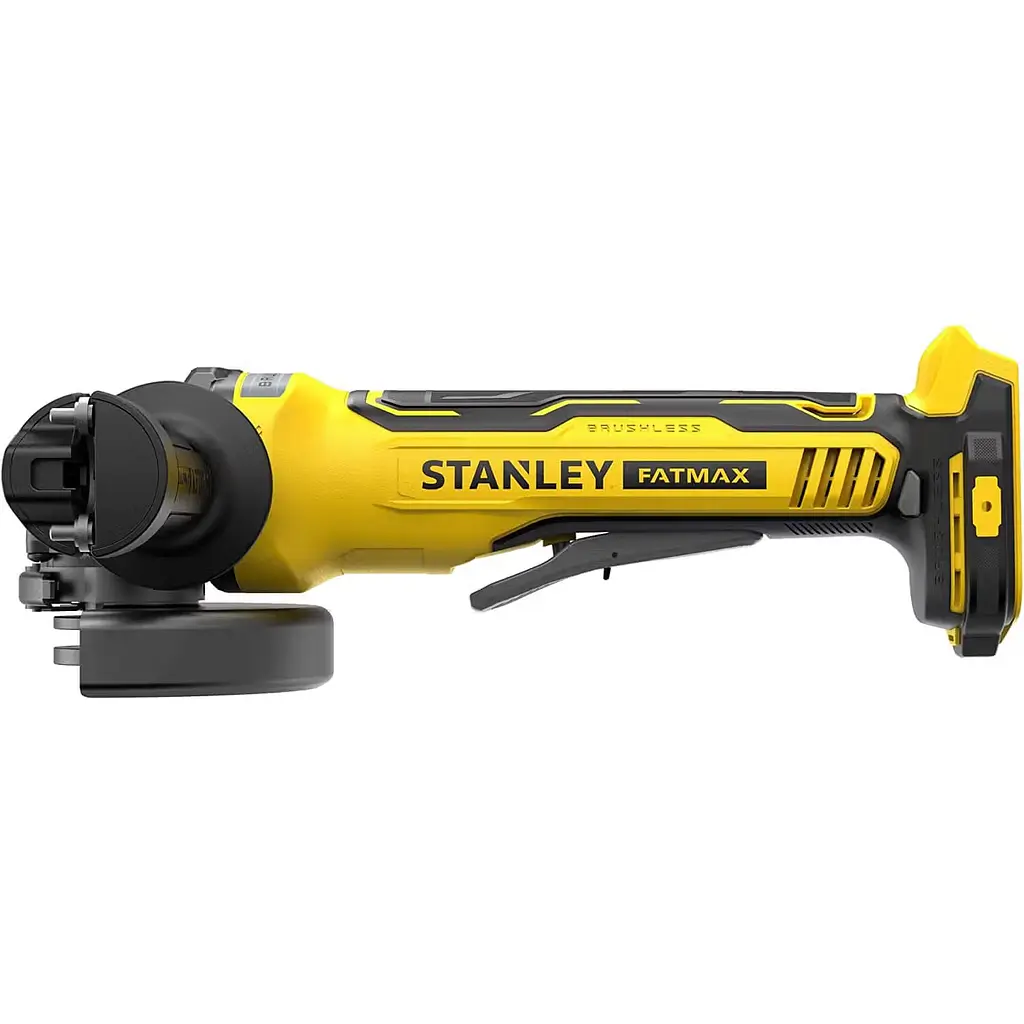 Шлифмашина угловая бесщеточная аккумуляторная Stanley FatMax Li-Ion 18В 8000 об/мин d=125 мм без аккумулятора и зарядного устройства (SFMCG700B-XJ) - фото 2