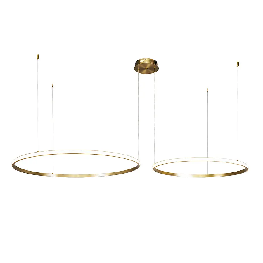 Люстра стельова LED Levistella 7529833-2B BRONZE LED (600+800), 130W, бронзовий метал, 3 режими світла, діаметр 600/800мм - фото 2