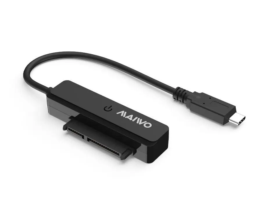 Адаптер USB Maiwo K105AG2, чорний, Type-C 3.1 Gen2 - SATA, 50 см