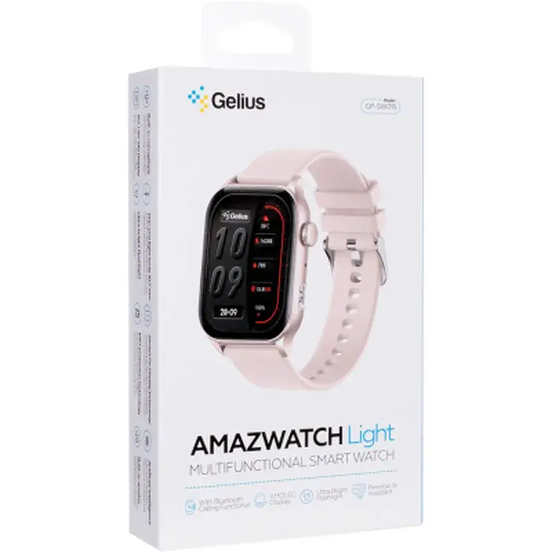 Смарт-годинник Gelius GP-SW015 Amazwatch Light Pink (2099901012739) - фото 9