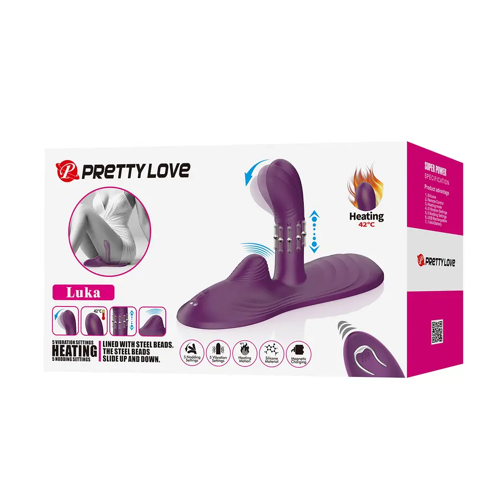 Вібромасажер - Pretty Love Luka Heating Sit-Down Pad Vibrator - фото 2