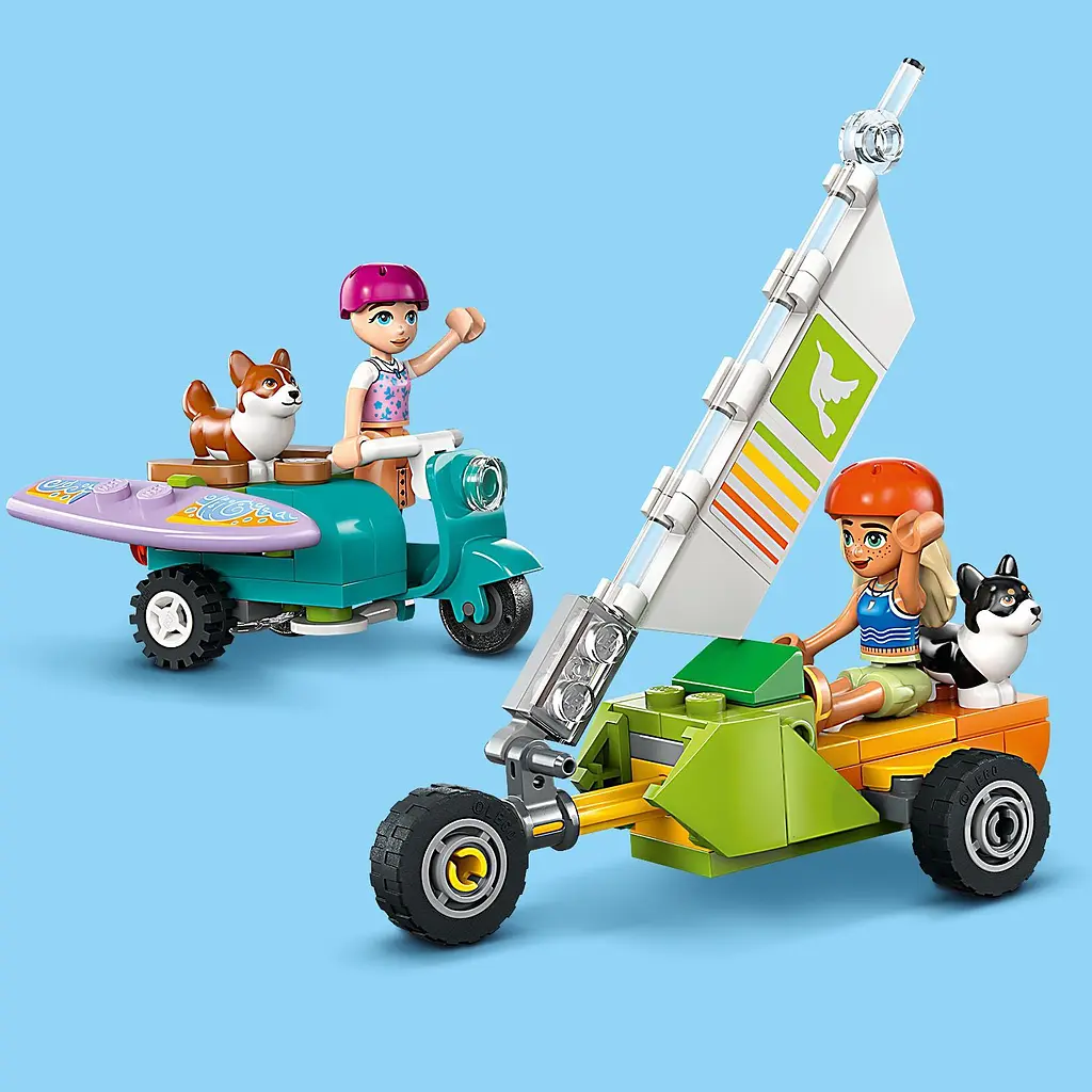 Конструктор LEGO Friends Собачі пригоди на серфі та скутері 113 деталей (42641 - фото 7