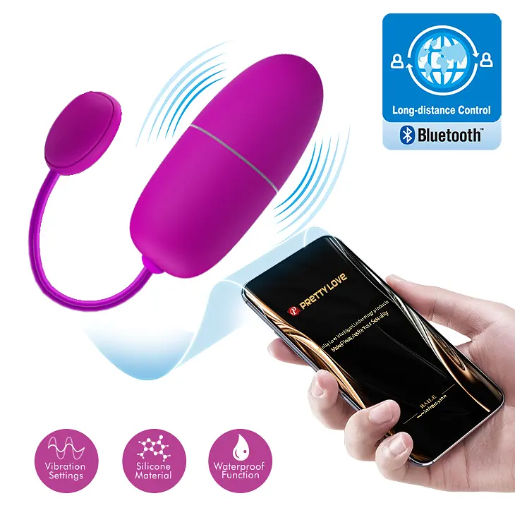Віброяйце - Pretty Love Nymph Vibrating Egg Purple (App) - фото 2