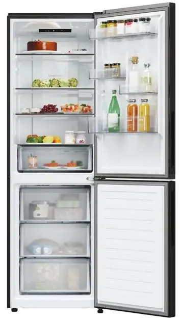 Двокамерний холодильник Candy CNCQ2T618EB No-Frost 1.85 м чорний - фото 4