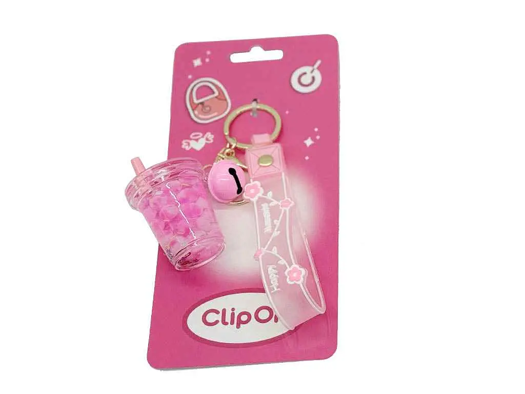 Брелок ONEFORFUN Бабл Ті Clip On Бабл Ті рожевий SV22170