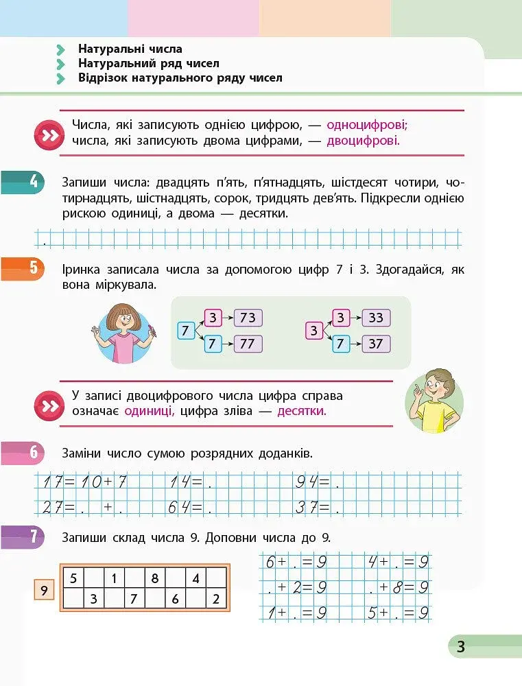 Математика. 2 клас. Навчальний зошит у 4-х частинах до підручника Скворцової С.О., Онопрієнко О.В. Частина 1 - фото 4