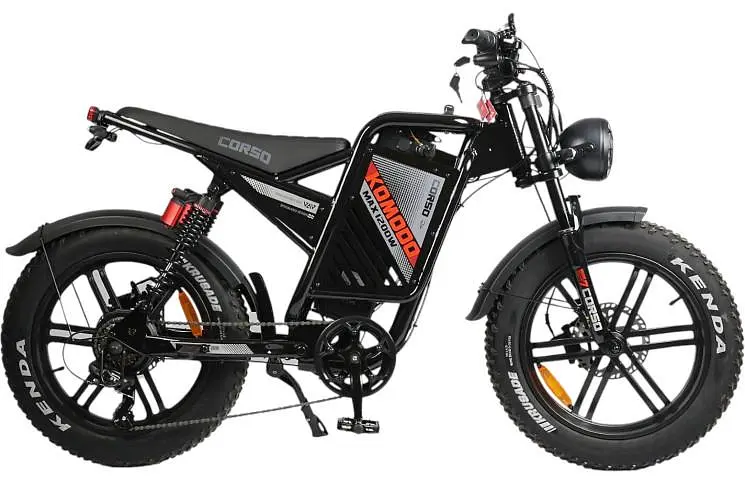 Электрофетбайк Corso Komodo MAX 20" (1200W 60V 21Ah) Черный - фото 2