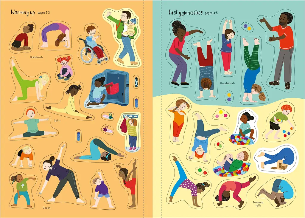 Little First Stickers Gymnastics - Jessica Greenwell, англ. мова (9781474986595) - фото 4
