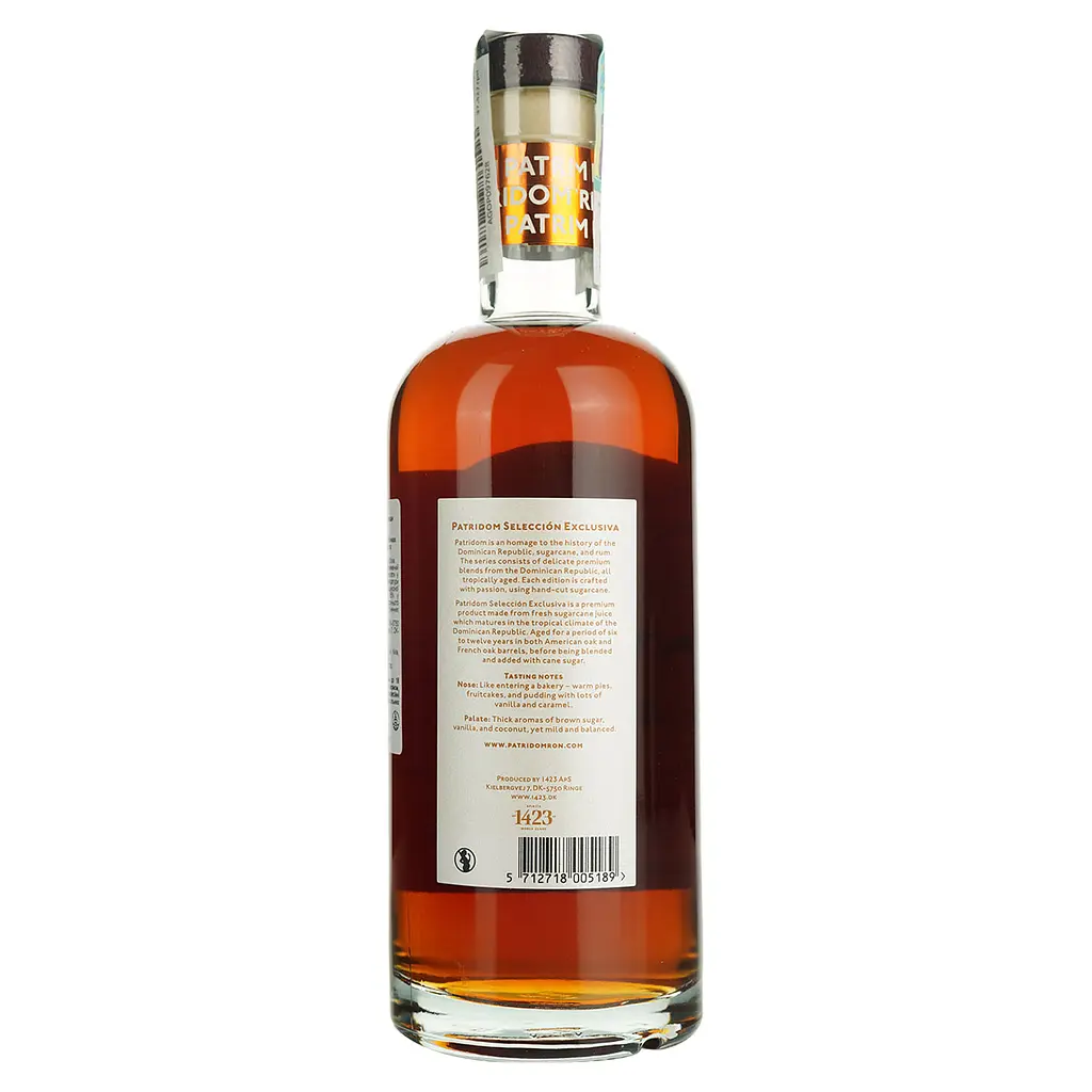 Ром Patridom Seleccion Exclusiva 40% 0.7 л - фото 5