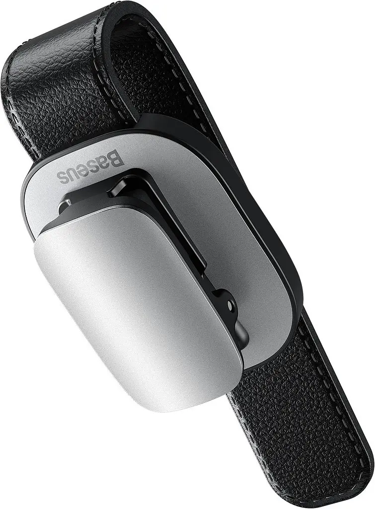 Автотримач для окулярів Baseus Platinum Vehicle Eyewear Clip Clamping Type Silver (ACYJN-B0S) - фото 4