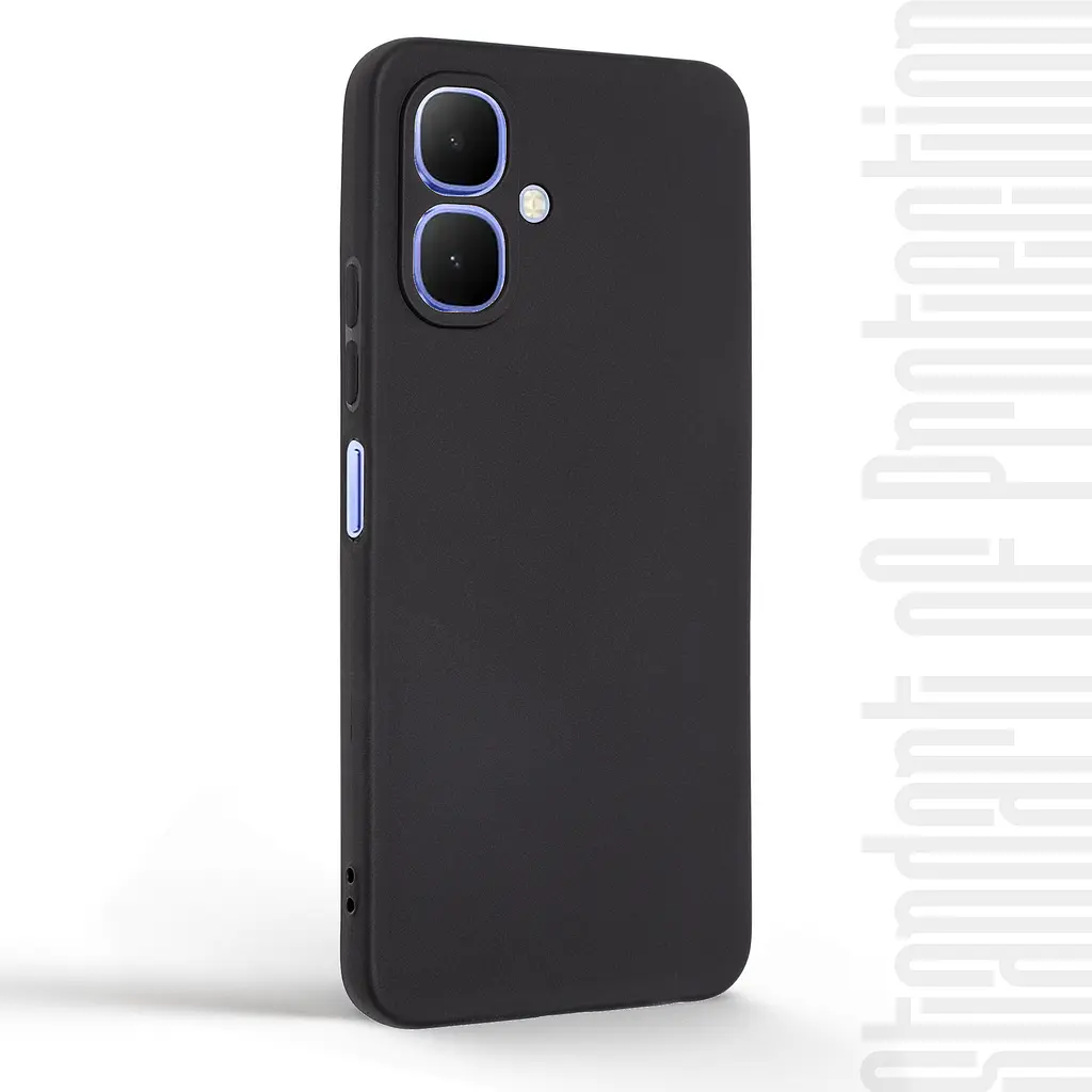 Чехол-накладка для смартфона Infinix Smart 10 4G противоударный, силиконовый, термополиуретановый (ТПУ), с защитой камеры и корпуса, черный, защита всего корпуса, ArmorStandart (ARM87157) - фото 2