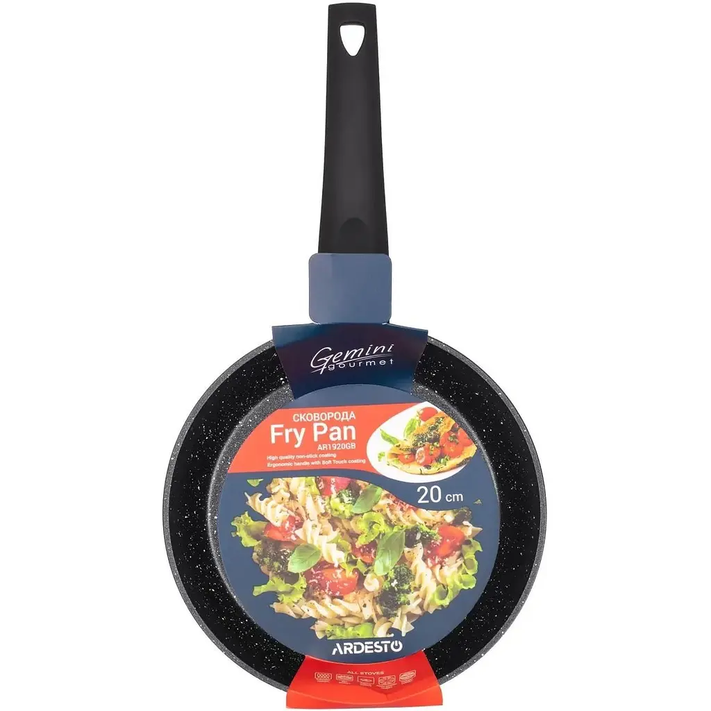 Сковорода Ardesto Gemini Gourmet Spoleto 20 см чорна (AR1920GB) - фото 4
