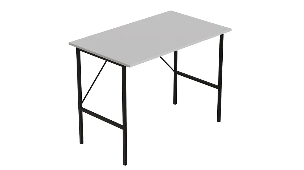 Стіл письмовий Line Тайм Ferrum-decor 750x1000x600 Чорний метал ДСП Біле 16 мм (FRD-104871) - фото 3
