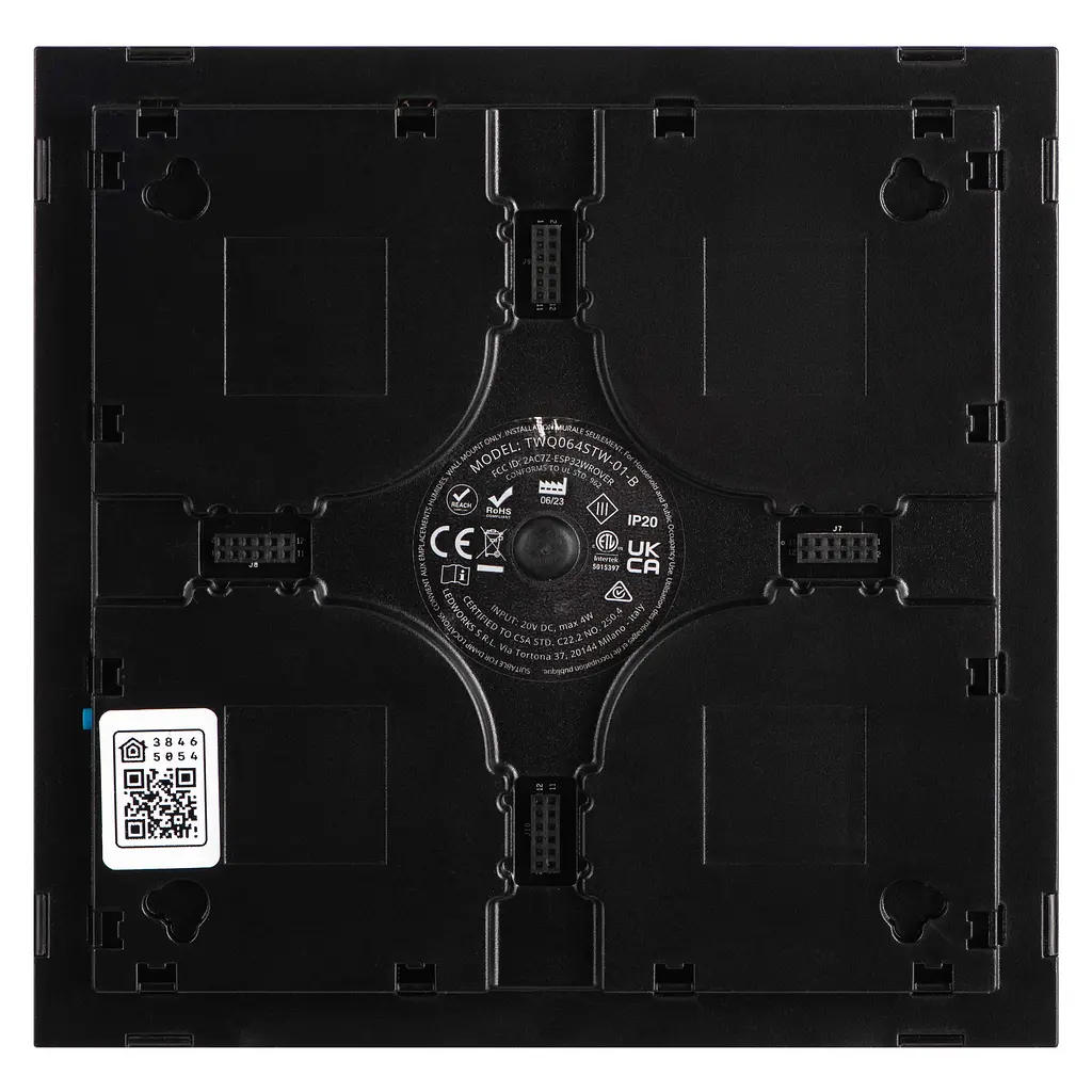 Twinkly Панель Smart LED Twinkly Squares 1 Starter RGB IP20 16х16см USB-C чорний без БЖ - фото 4