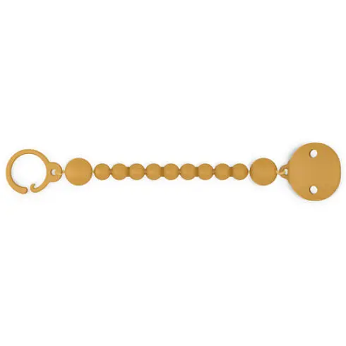 Кліпса для пустушки силіконова "Colour Essence"/мустард