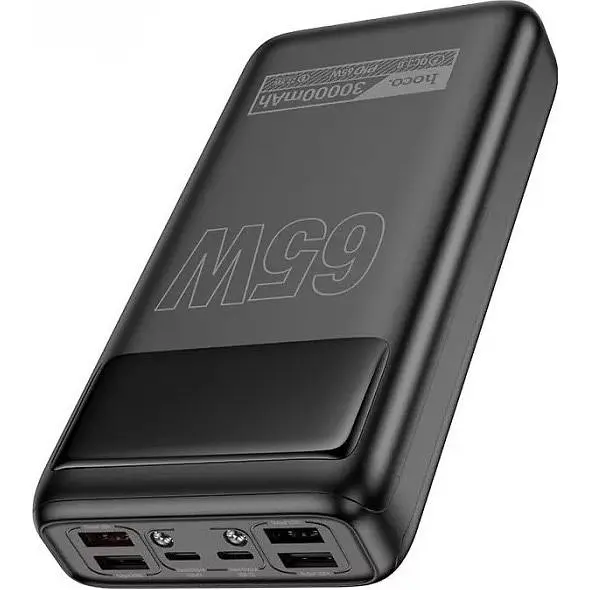 Зовнішній акумулятор Hoco DB81 Apollo 30000mAh 65W Black [122805] - фото 4
