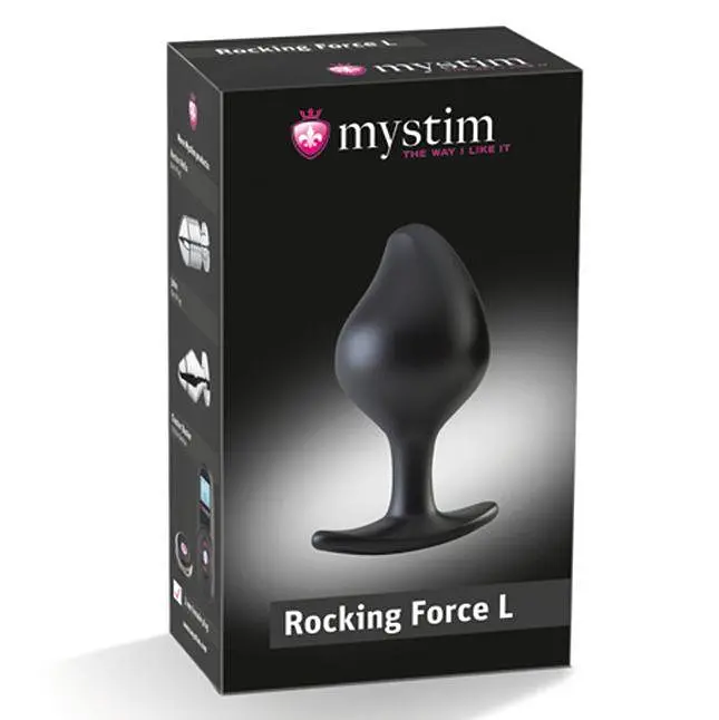 Силіконова анальна пробка Mystim Rocking Force L для електростимулятора, діаметр 4,7 см - фото 6