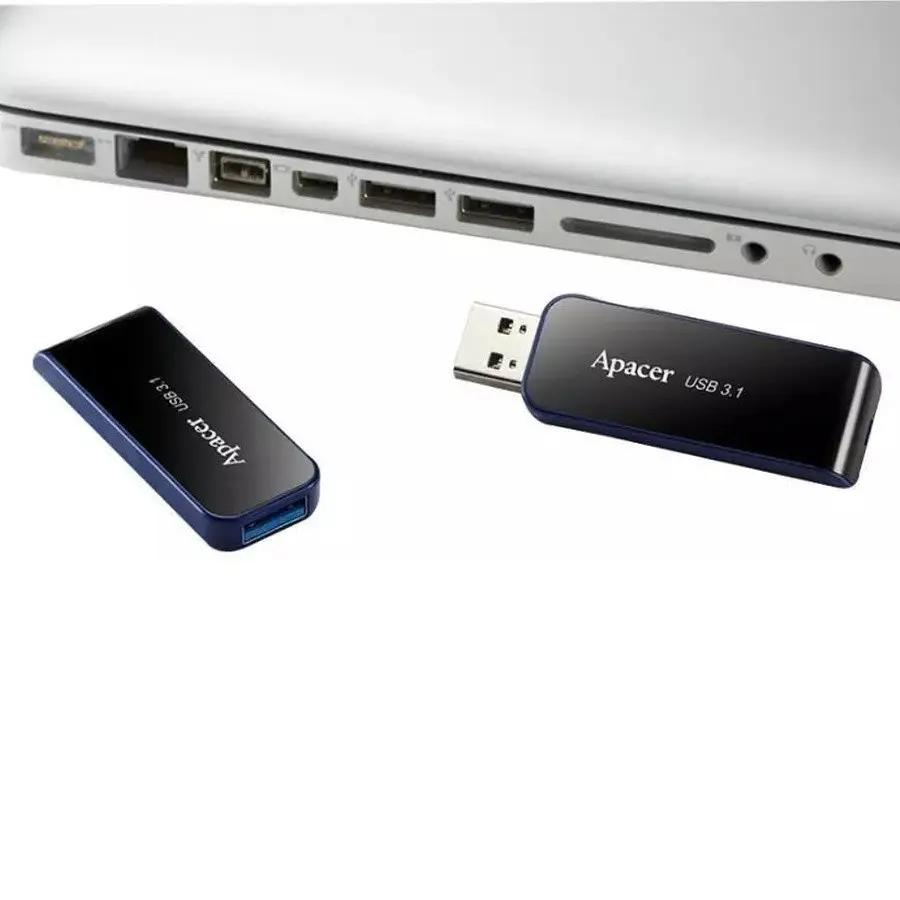 Флеш-накопичувач Apacer USB 3.2 Gen 1 AH356 64GB чорний - фото 3