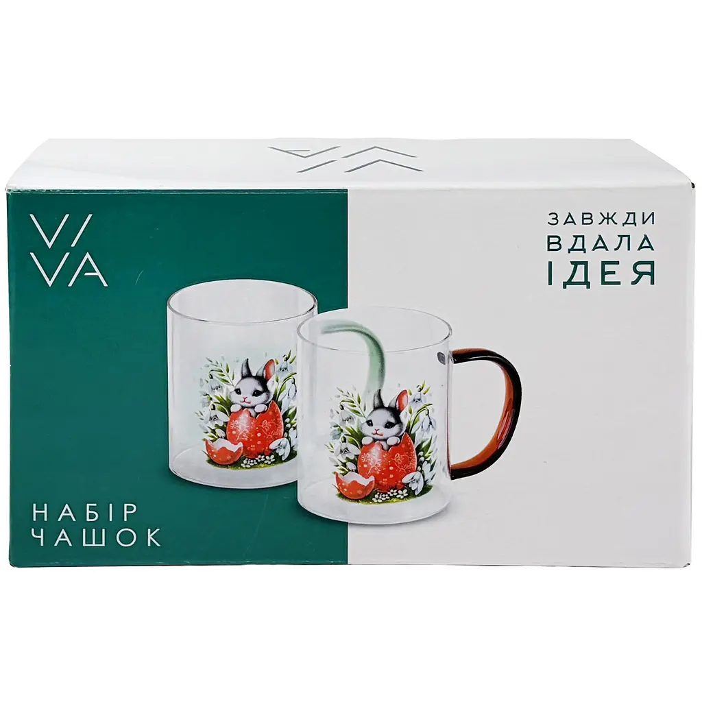 Набор чашек Viva Easter Rabbit A 430 мл х 2 шт. (BCR80100H) - фото 2