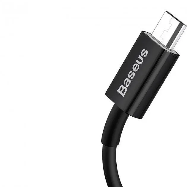 Кабель Baseus Superior Series Cable USB to MicroUSB 2A 1m CAMYS-01 Black - фото 2