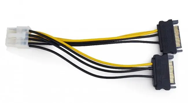 Кабель питания Cablexpert для PCI express 8pin 2 x Sata CC-PSU-83 - фото 2