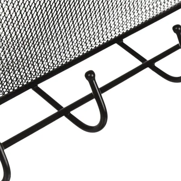 Полиця настінна Stenson TD01335-L 36x15x44.5 см 2 яруси чорна (25587) - фото 4