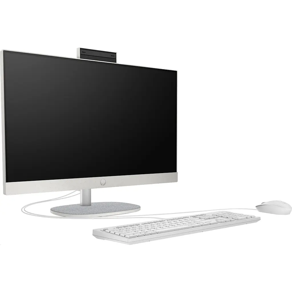 Моноблок HP 23.8" 24-cr0004ua AiO Ryzen 3 7320U/8Gb/SSD512Gb/Cam/KBD/WiFi/DOS/Shell White - фото 2