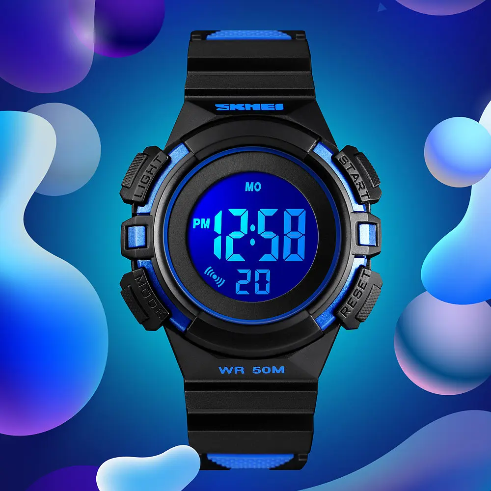 Дитячий наручний годинникSkmei 1485 Blue, 1485BU (15965) - фото 6