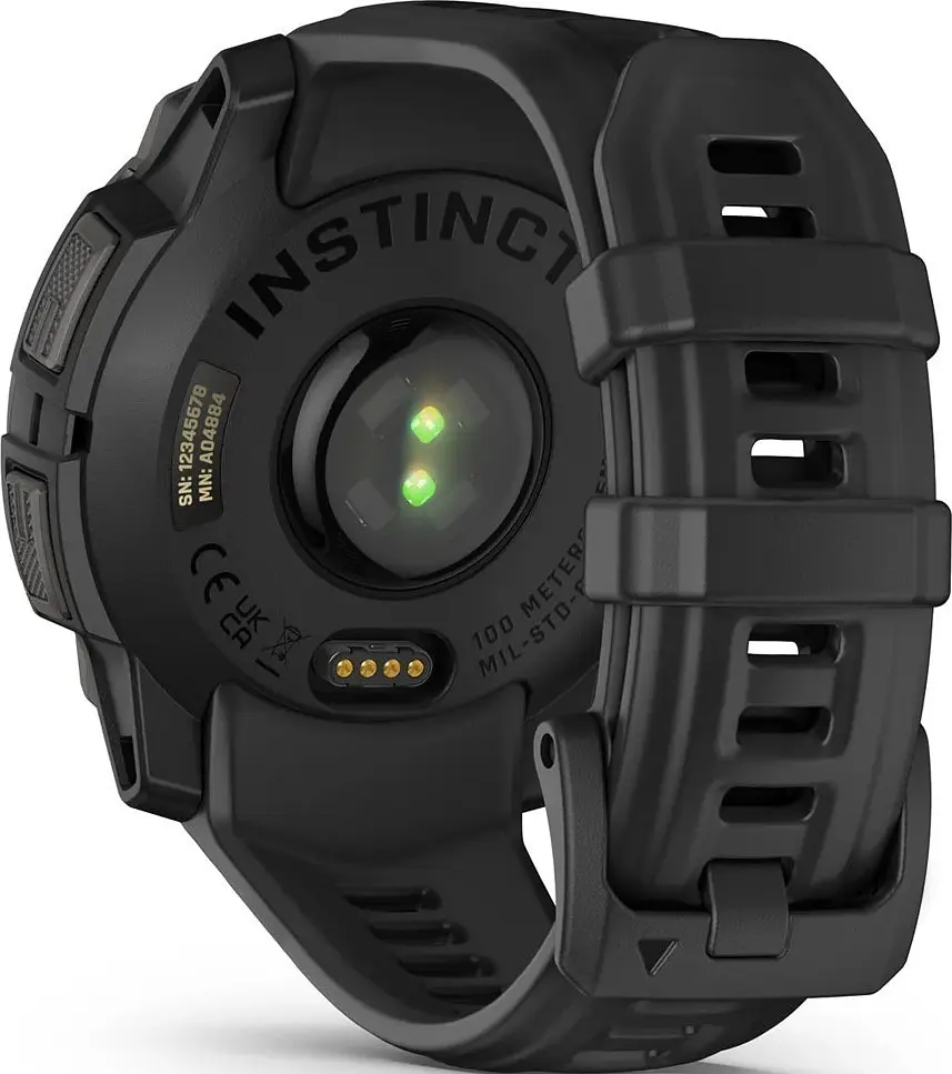 Смарт-годинник Garmin Instinct 3 50mm Amoled Black with Charcoal Band (010-03020-00/40) - фото 3