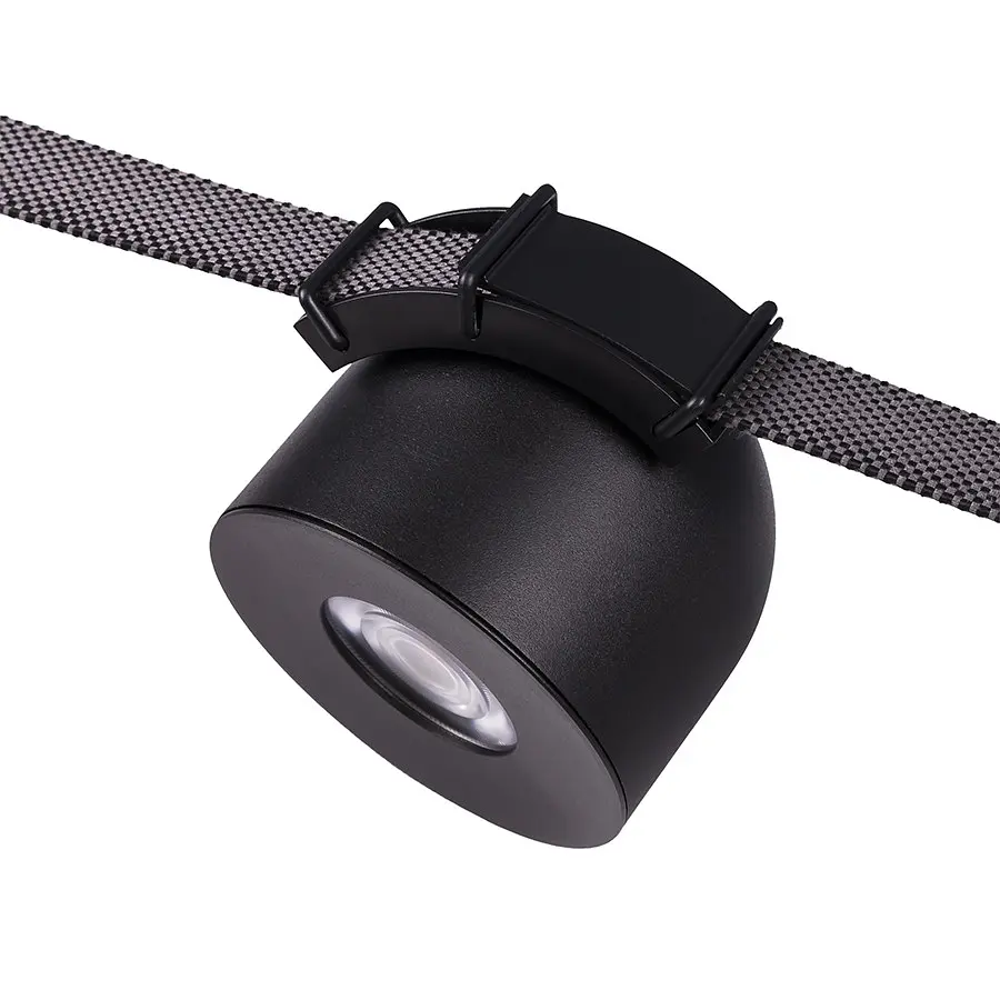 Трековий світильник LED Levistella 78012-BL08 BK, 12W, 4000K, чорний алюміній, для текстильної трекової системи - фото 2