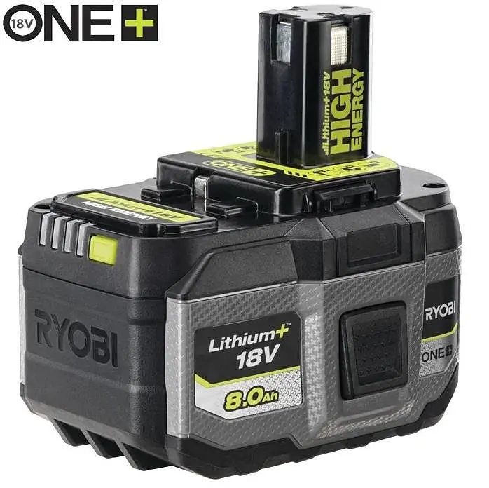Аккумулятор ONE+ RB1880T High Energy Lithium+ 18В 8А·час Ryobi hoz0014313 - фото 2